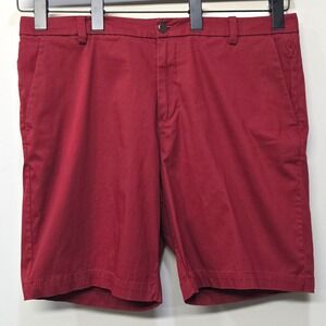 Lululemon Shorts Men 36 Red Commission Classic Chino ABC 4 Way Stretch 9" Inseam